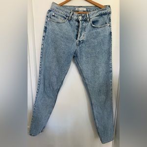 Zara jeans button fly size 28